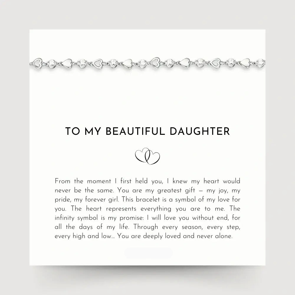 To My Daughter - I Love You Bracelet