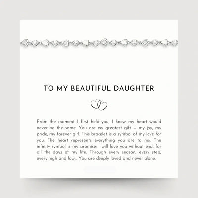 To My Daughter - I Love You Bracelet