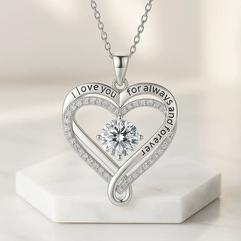 To My Wife – Engraved Heart Necklace