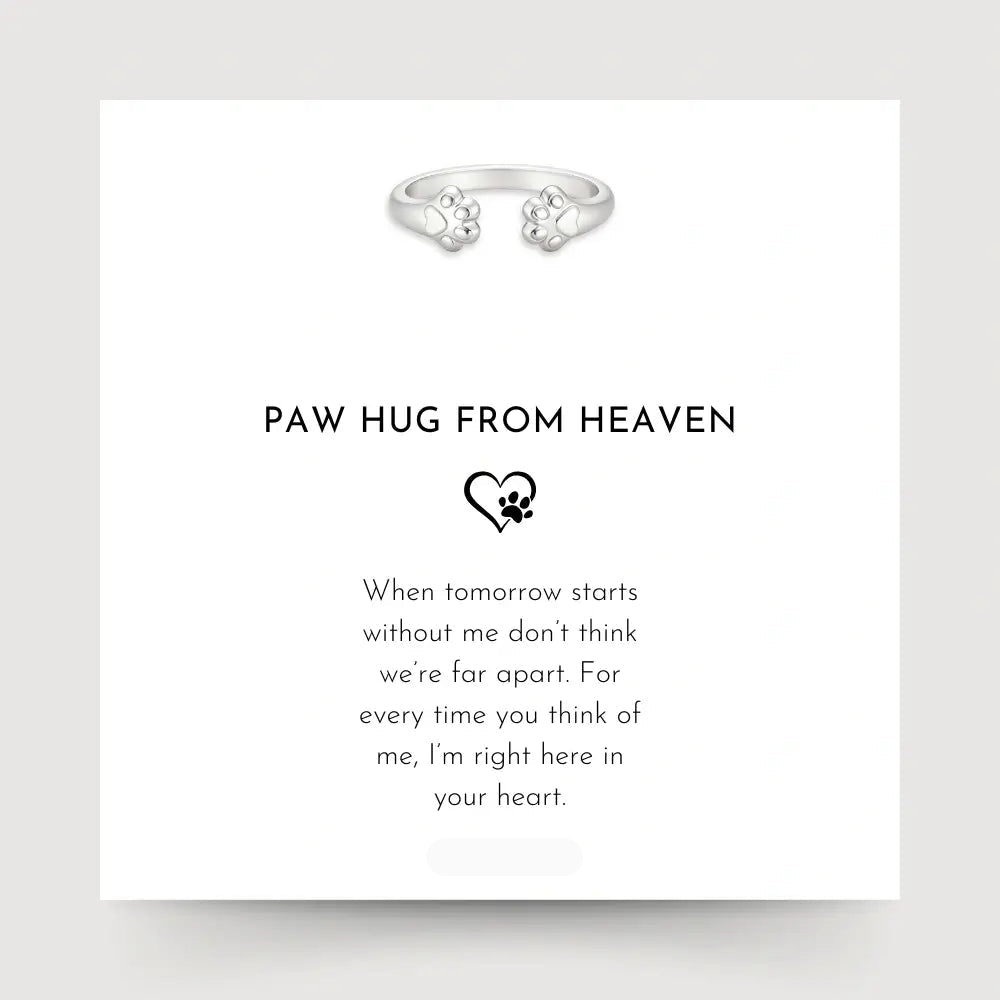 Paw Hug From Heaven Ring