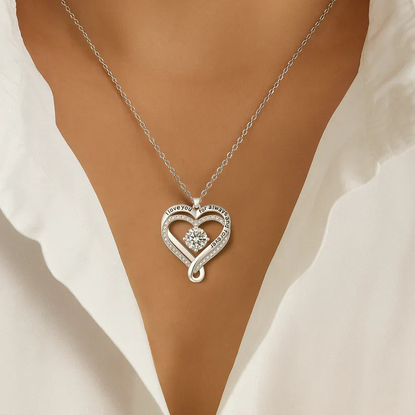 To My Wife – Engraved Heart Necklace