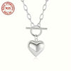 Sterling Silver Bubble Heart Necklace