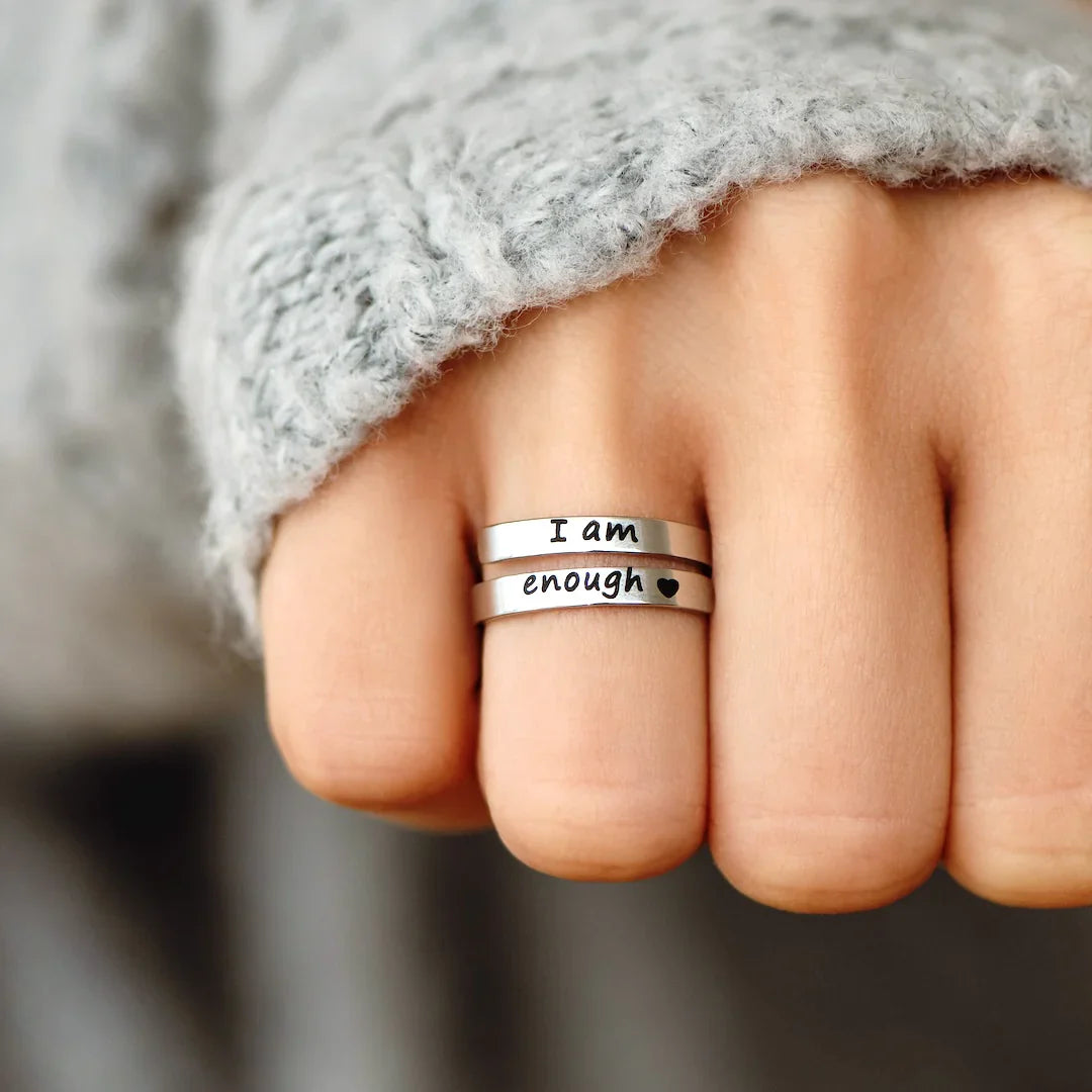 I Am Enough Ring - Adjustable Fit