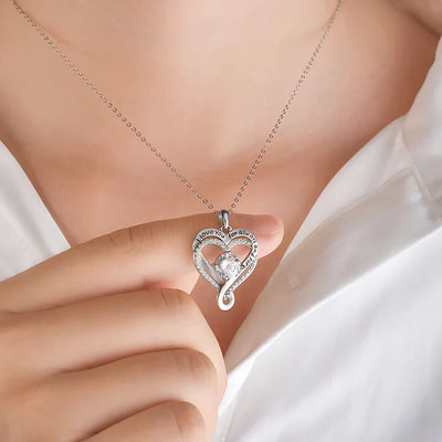 To My Wife – Engraved Heart Necklace