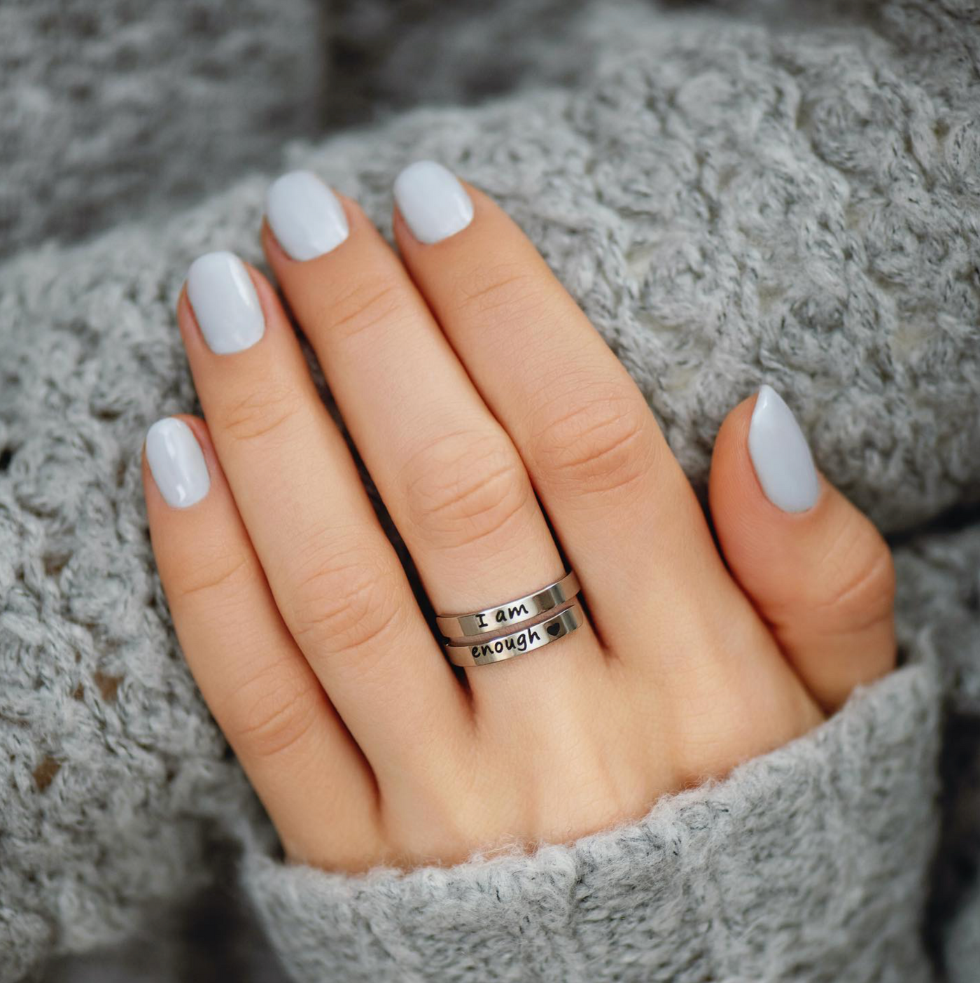 I Am Enough Ring - Adjustable Fit