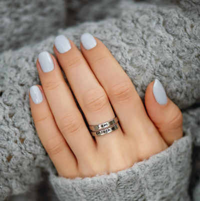 I Am Enough Ring - Adjustable Fit
