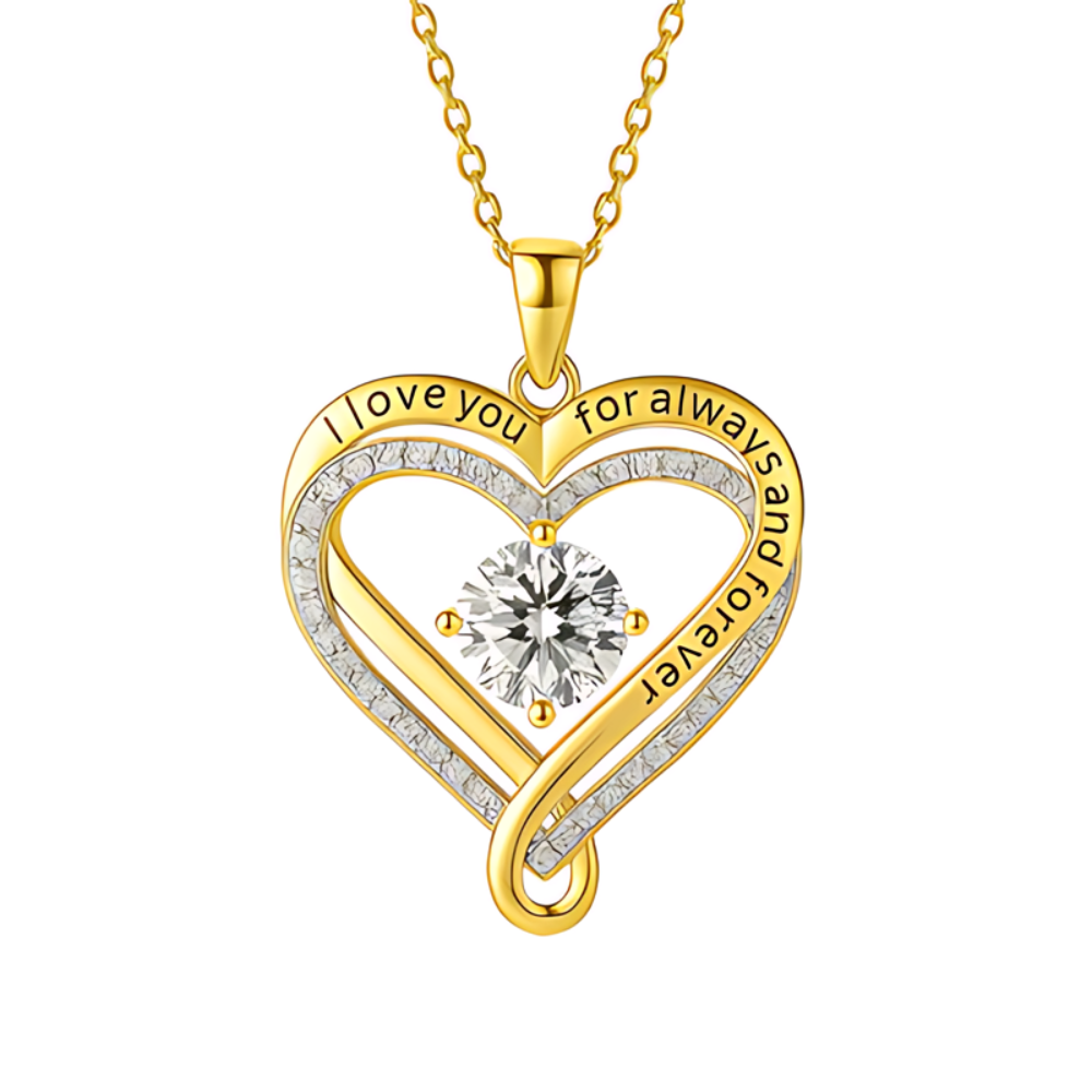 To My Wife – Engraved Heart Necklace