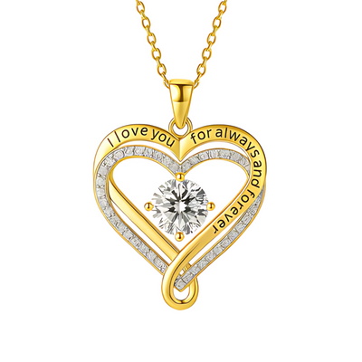 To My Wife – Engraved Heart Necklace