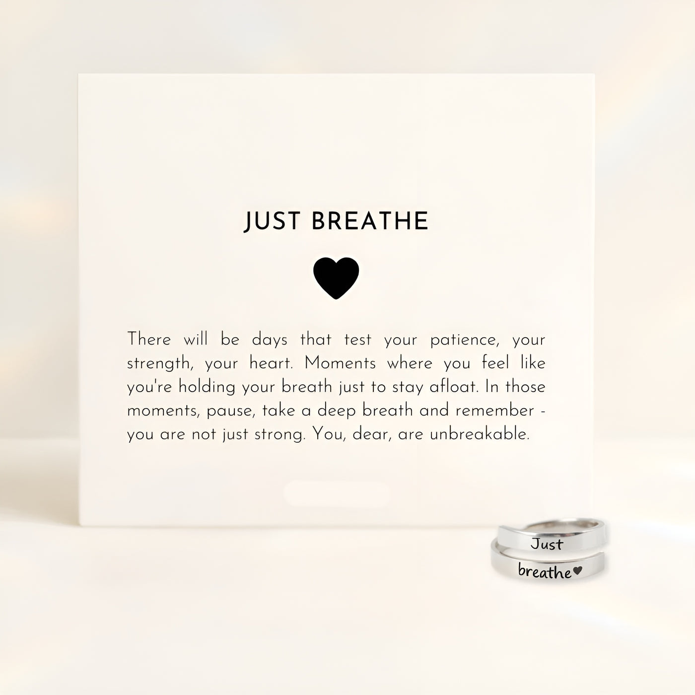 Just Breathe Ring