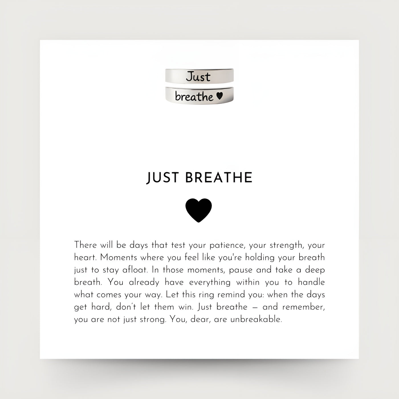 Just Breathe Ring