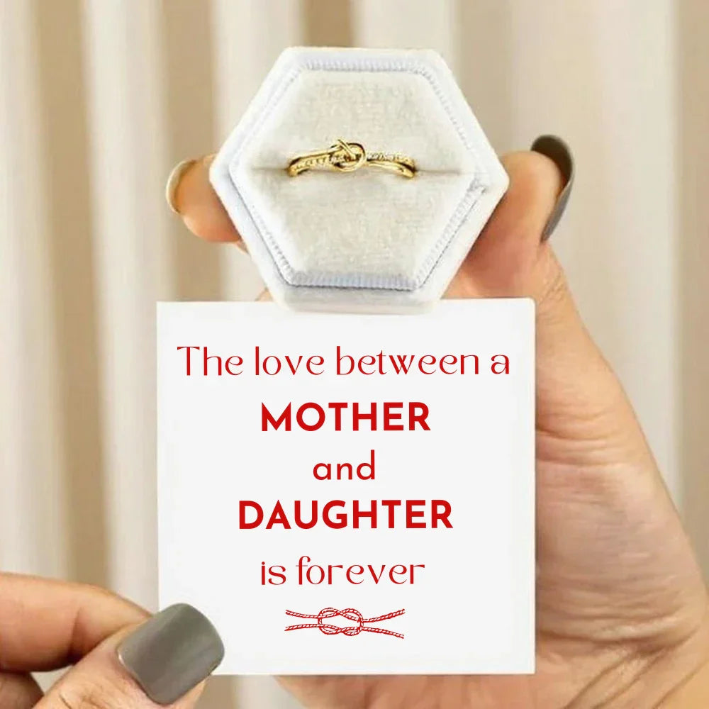 Mother & Daughter - Gold Linked Forever Ring